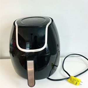 Power XL Vortex Air Fryer 3 Qt 6-in-1 Design Digital One Touch 1200 Watt Black